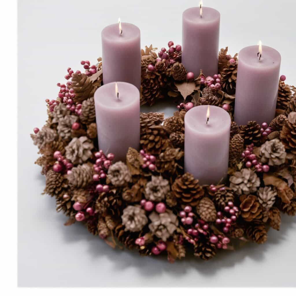 Adventskranz Dämmerstunde – Blumenstrauß vom Münchner Floristen