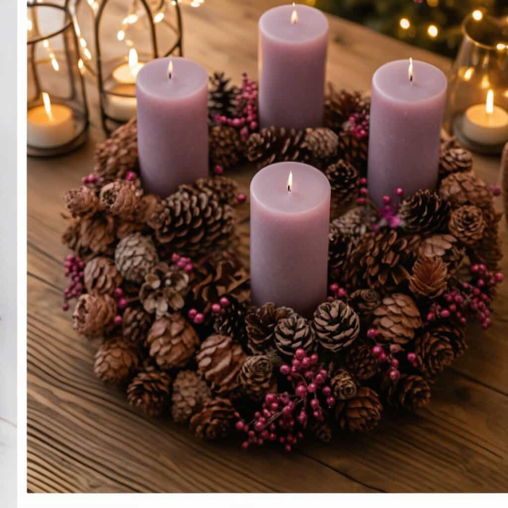 Adventskranz Dämmerstunde – Detailansicht 2