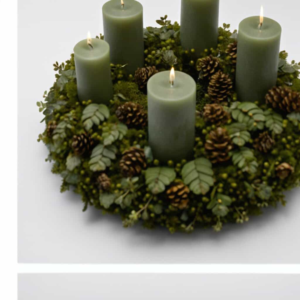 Adventskranz Winterwald – Blumenstrauß vom Münchner Floristen