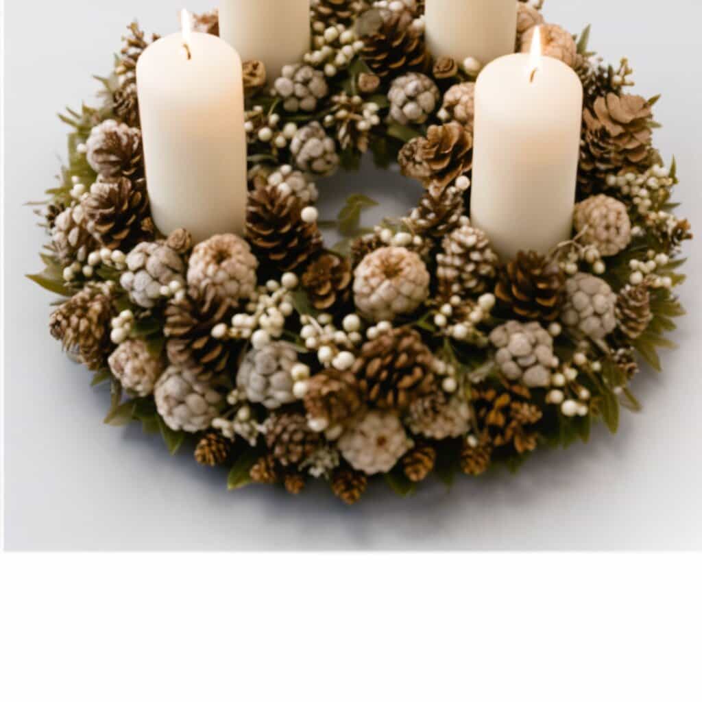 Adventskranz Zapfengold – Blumenstrauß vom Münchner Floristen
