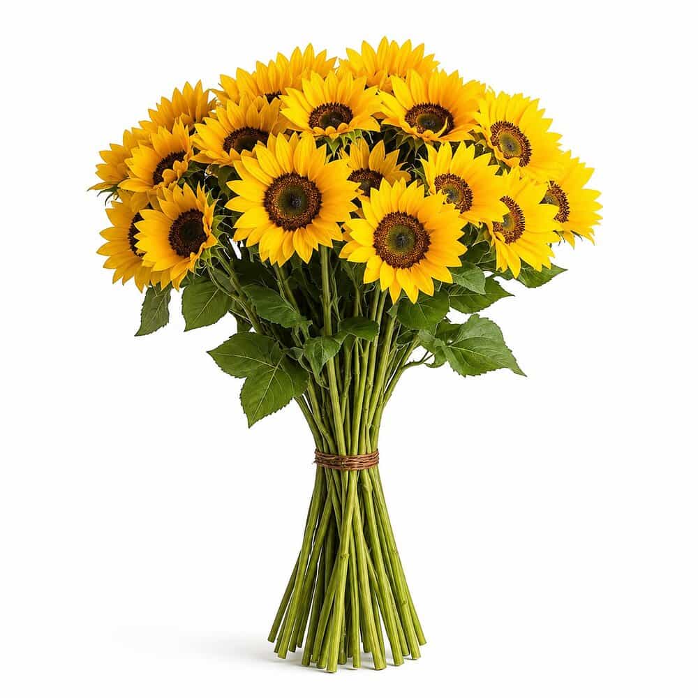 Thea - Purer Sonnenblumenstrauß – Blumenstrauß vom Münchner Floristen