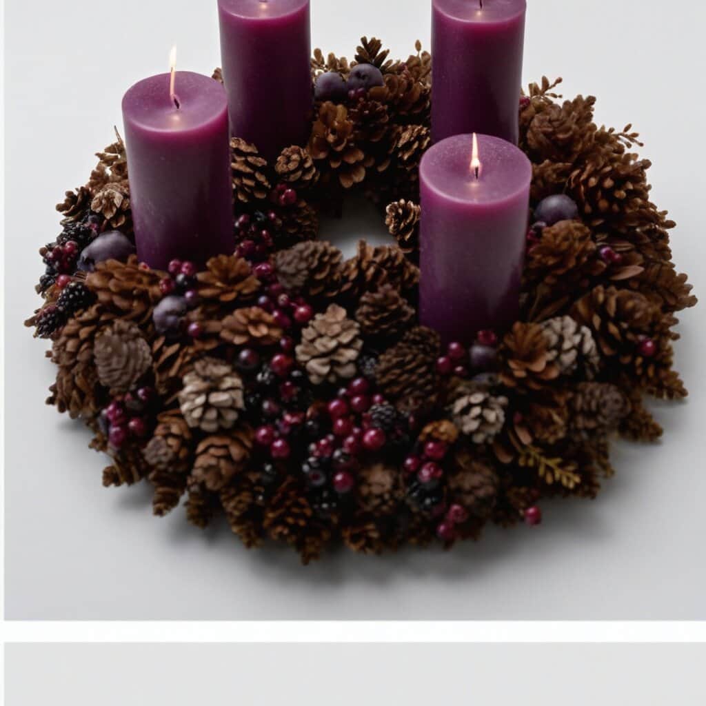 Adventskranz Nordlicht – frisch gebundener Blumenstrauß