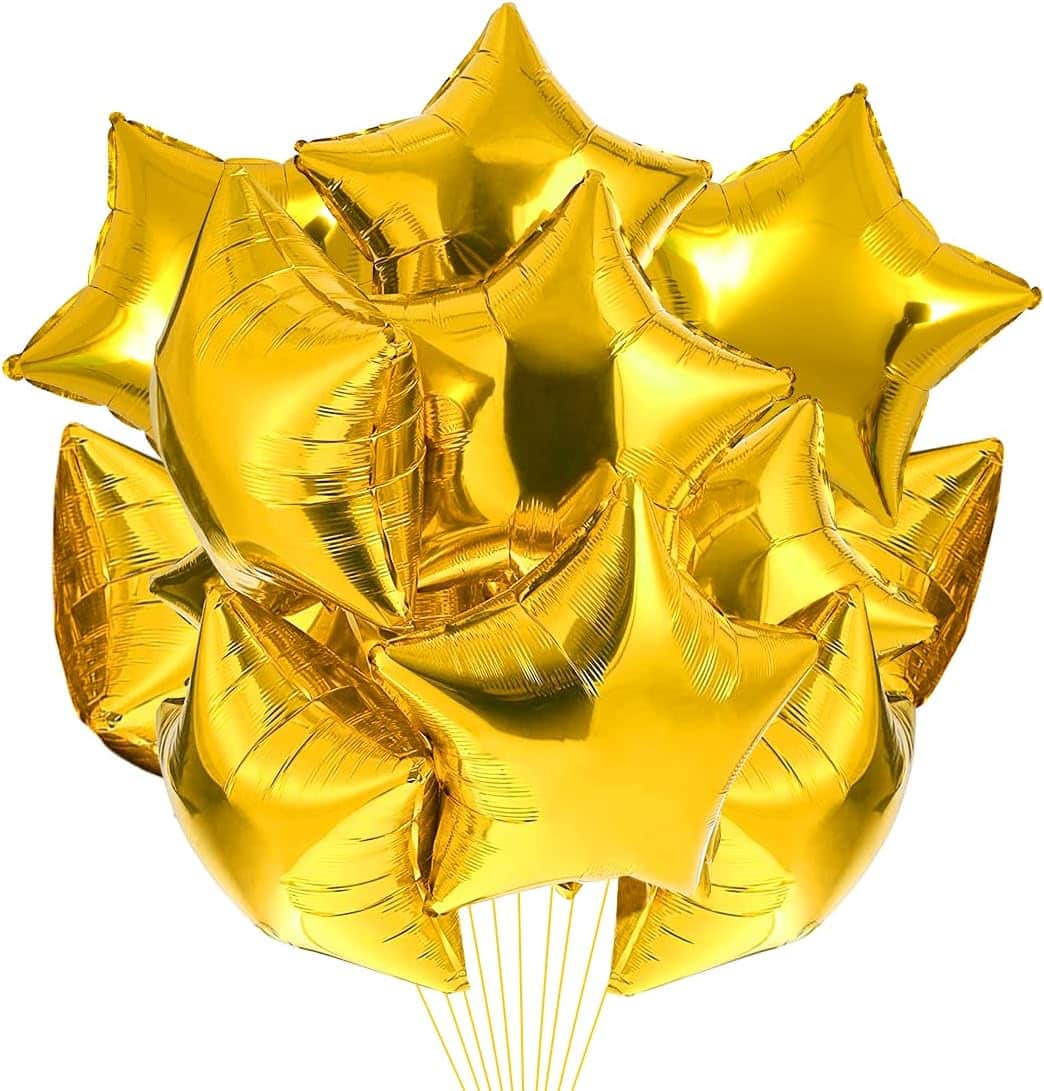 Helium Stern Ballon – frisch gebundener Blumenstrauß