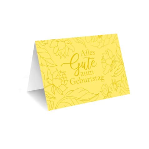 Grußkarte "Geburtstag" – frisch gebundener Blumenstrauß