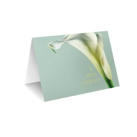 Grußkarte "Gedenken" – frisch gebundener Blumenstrauß