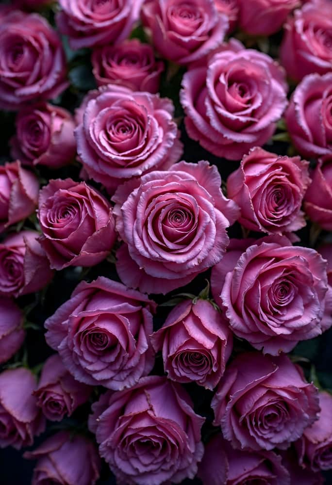 Frische rote Rosensträuße