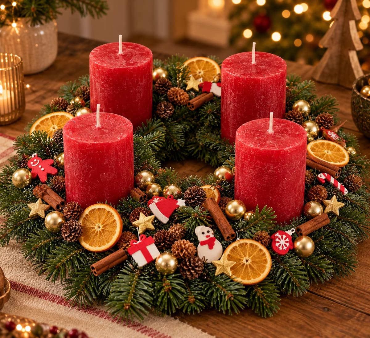 Adventskranz Lichterglanz