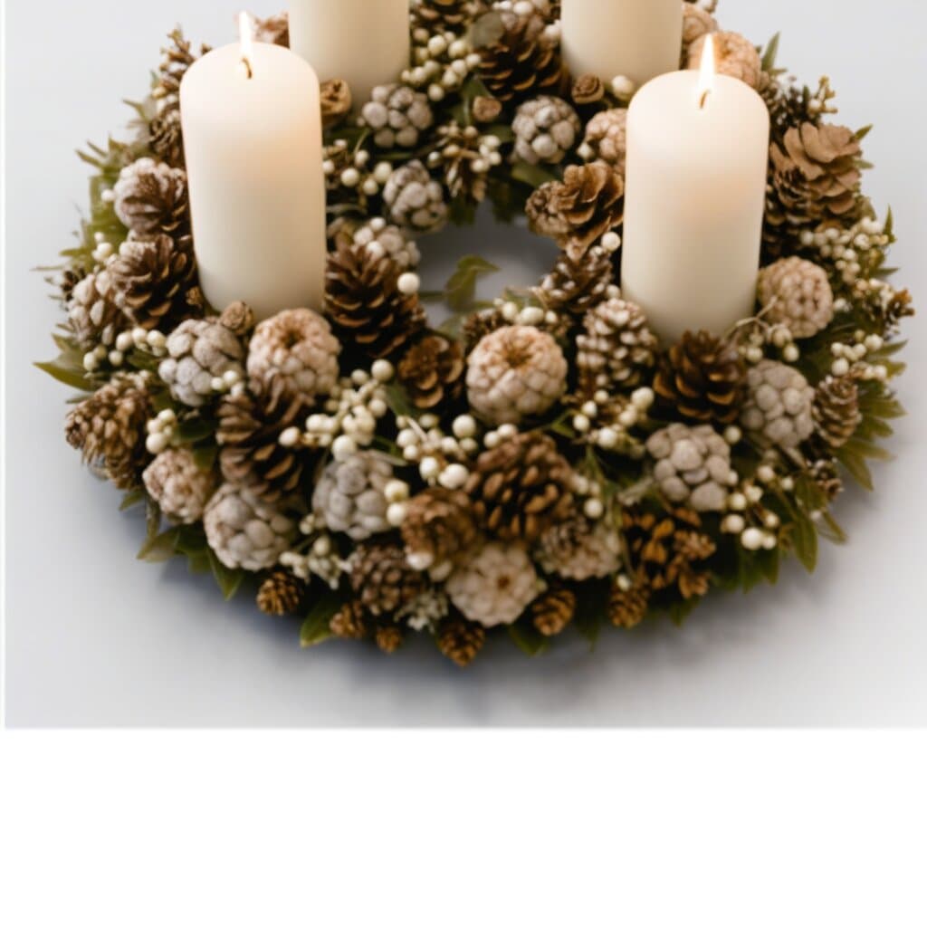 Adventskranz Zapfengold – Blumenstrauß vom Münchner Floristen