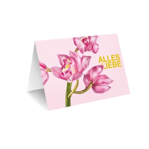 Grußkarte "Alles Liebe" – Blumenstrauß vom Münchner Floristen