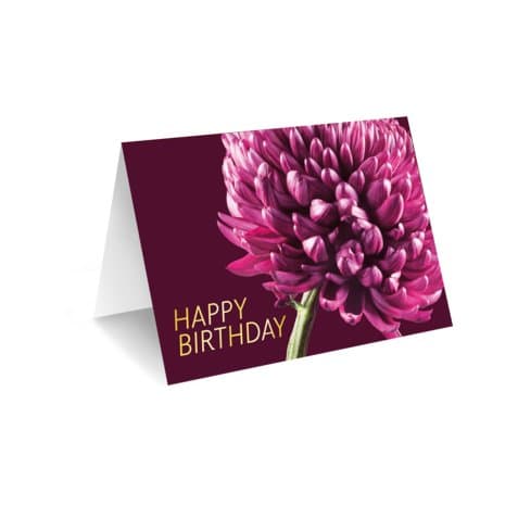 Grußkarte "Birthday" – Blumenstrauß vom Münchner Floristen
