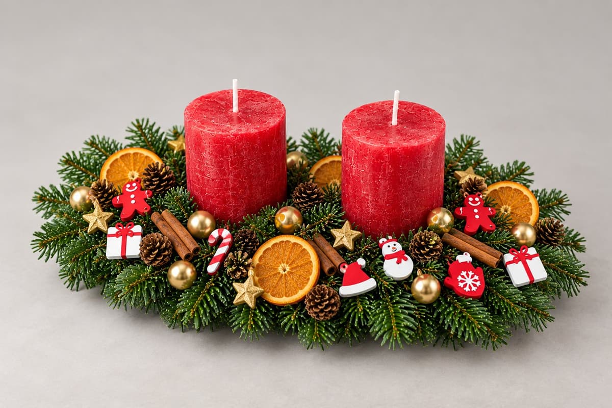 Adventsgesteck Lichterglanz