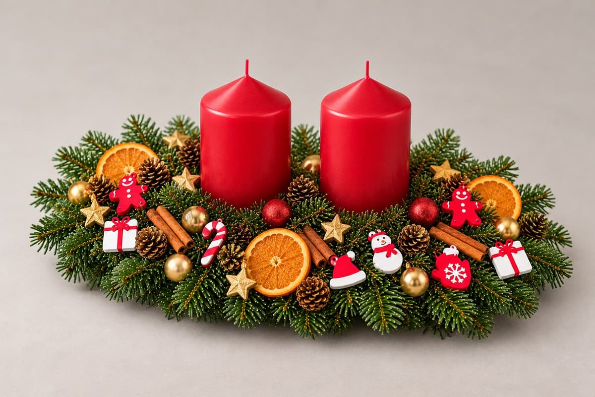 Adventsgesteck Lichterglanz