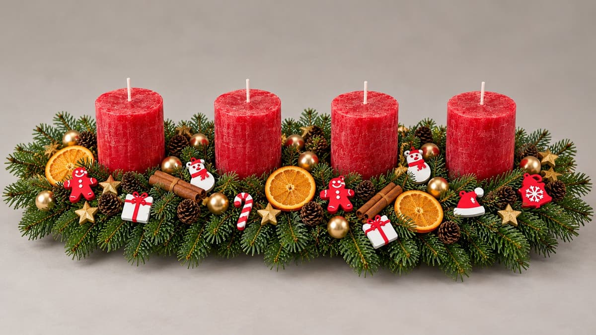Adventsgesteck Lichterglanz