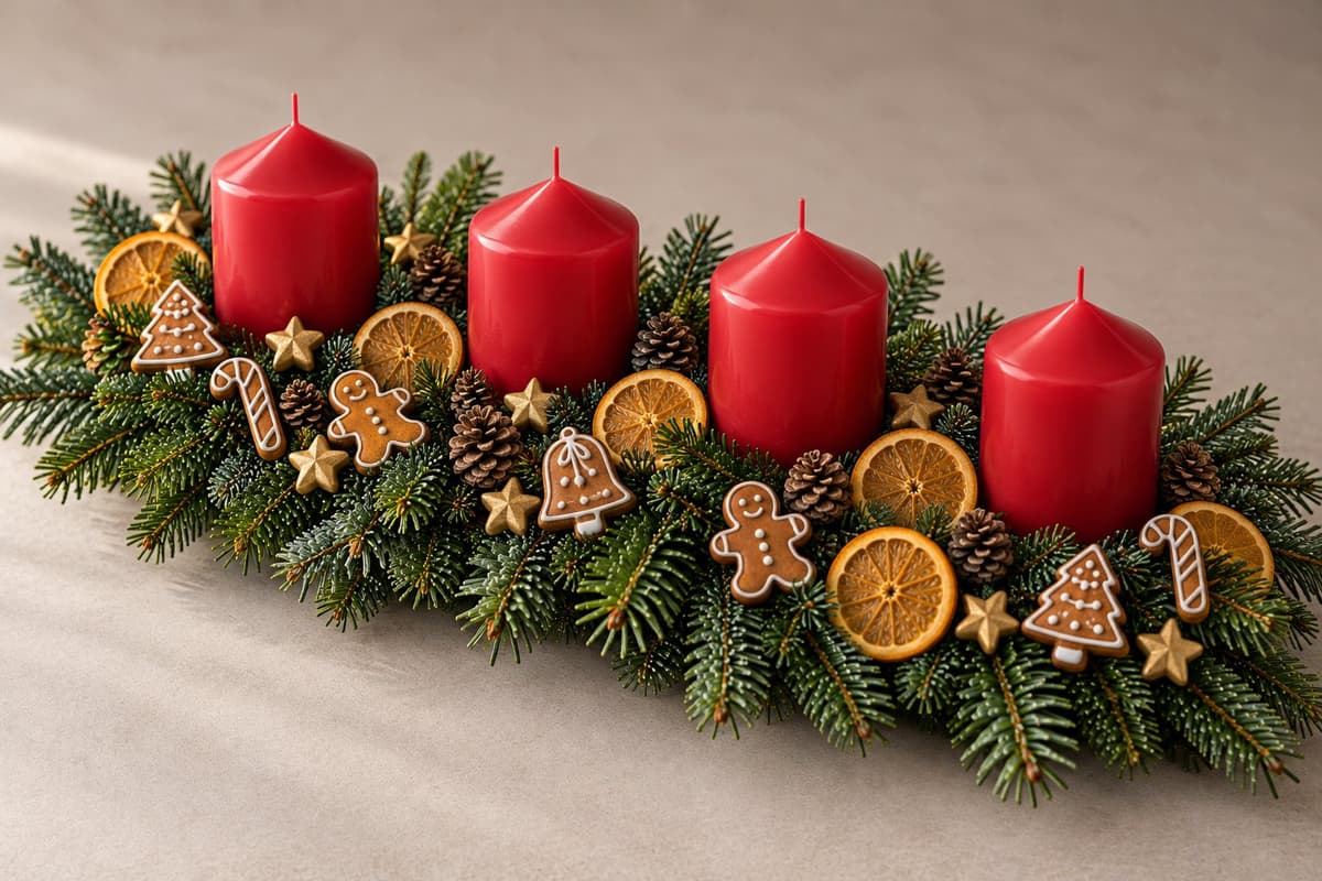 Adventsgesteck Lichterglanz