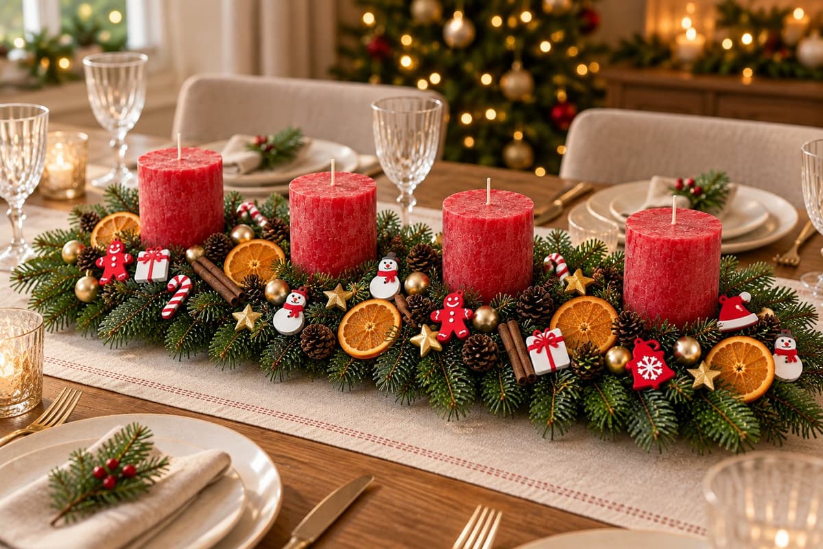 Adventsgesteck Lichterglanz