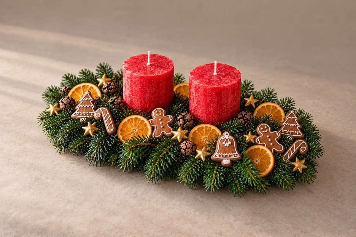 Adventsgesteck Stubenwärme