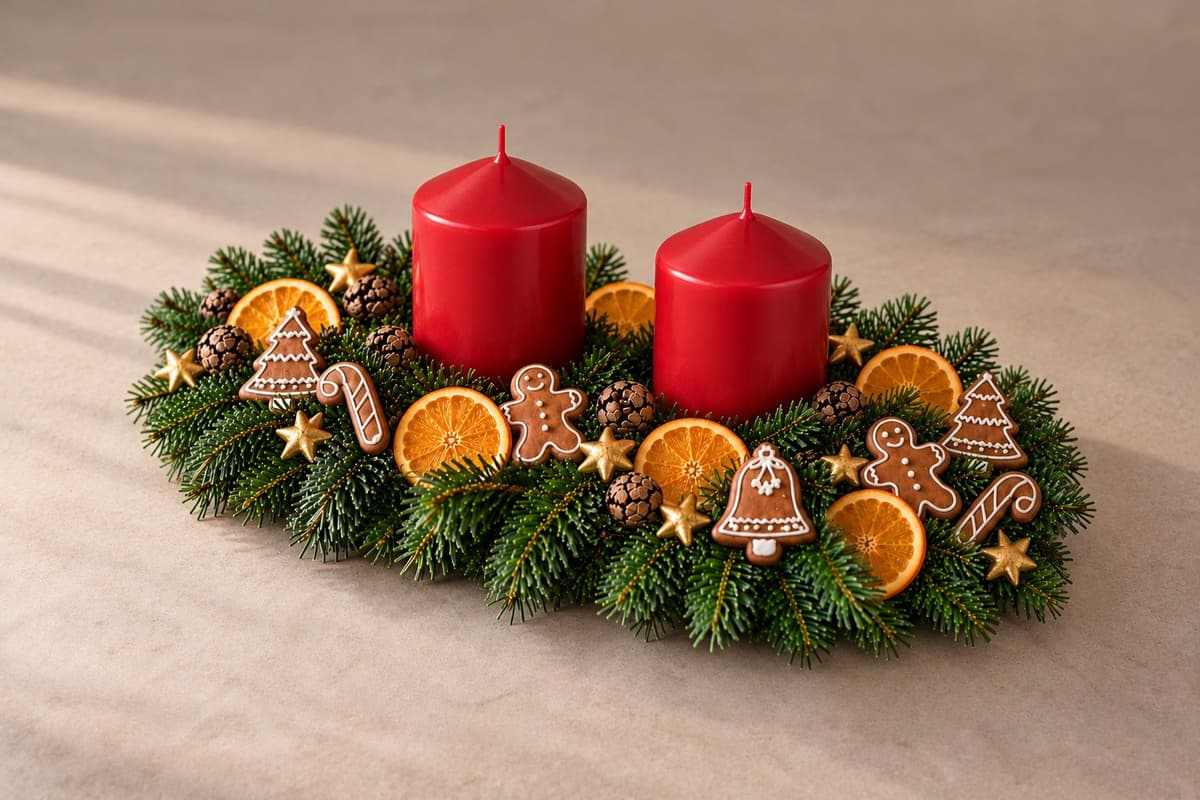 Adventsgesteck Stubenwärme