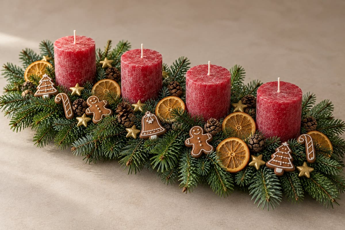 Adventsgesteck Stubenwärme