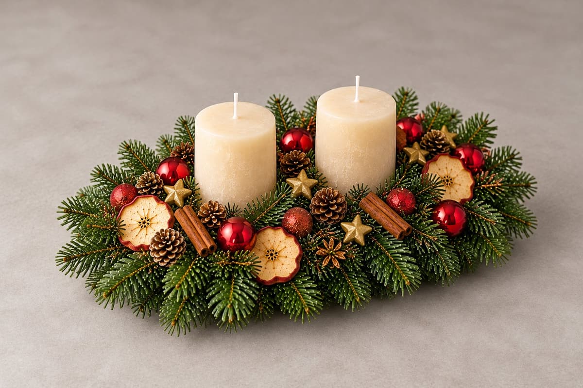 Adventsgesteck Winterabend