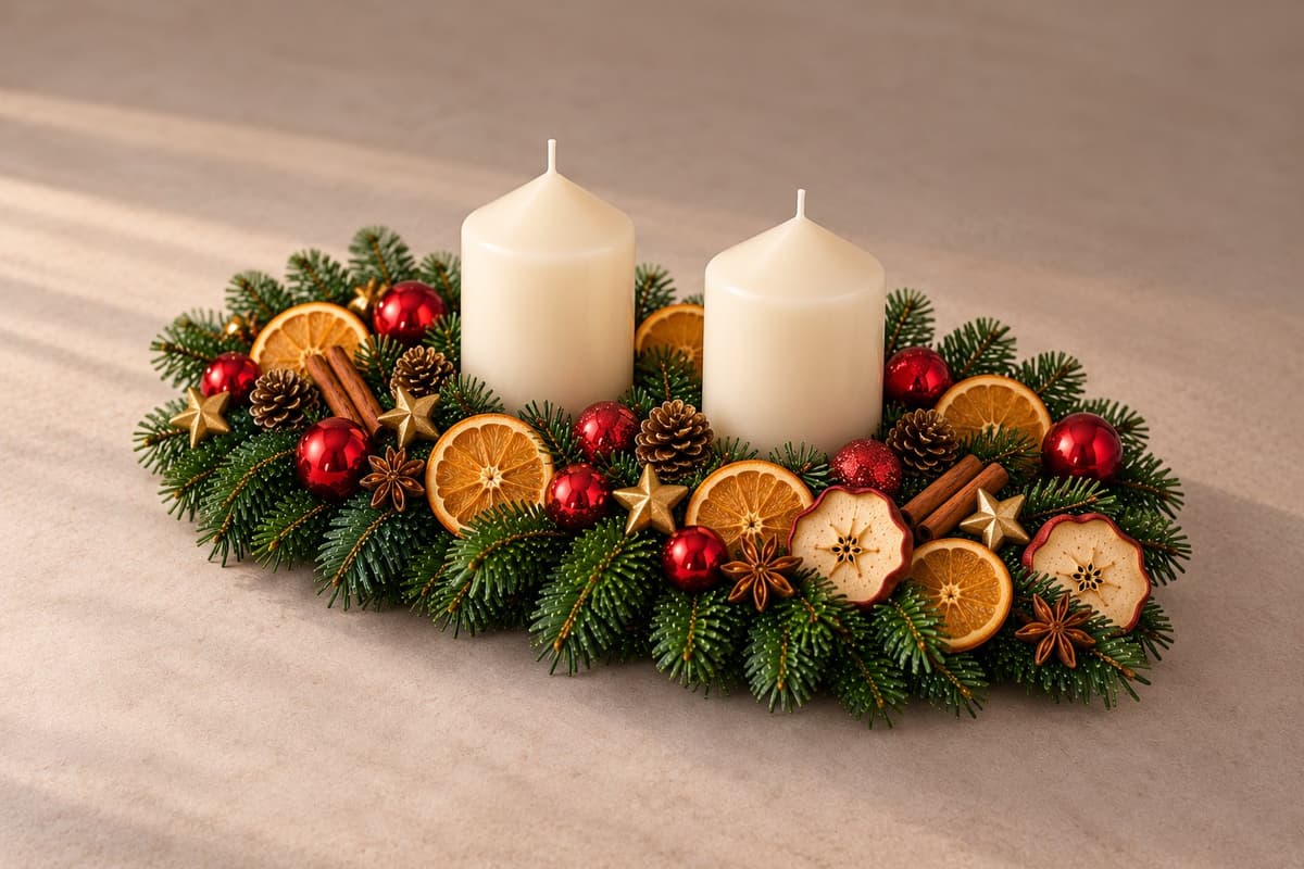 Adventsgesteck Winterabend