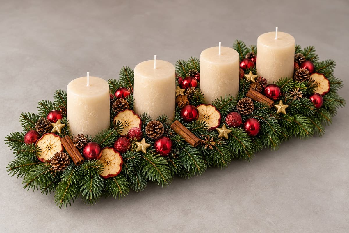 Adventsgesteck Winterabend