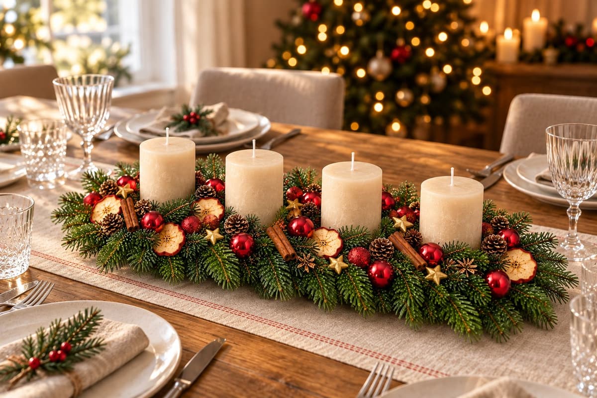 Adventsgesteck Winterabend