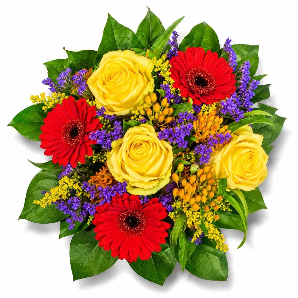 Leia – Bunter Sommerstrauß – Blumenstrauß vom Münchner Floristen