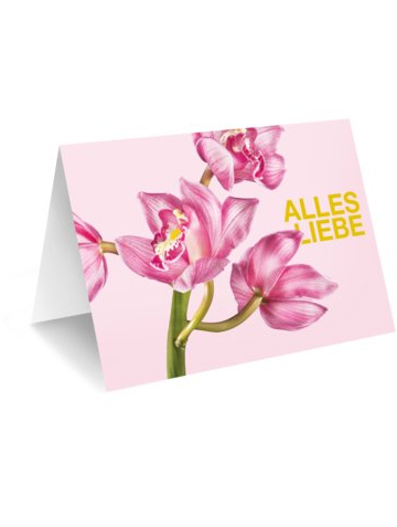 Blumen verschicken online Karte alles liebe