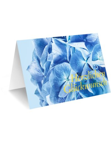 Blumen verschicken online Karte hortensie